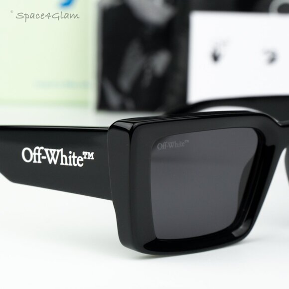 Off-White Women Sunglasses Black Grey Cat Eye OERI064 SAVANNAH 1007 BRAND NEW main image 7